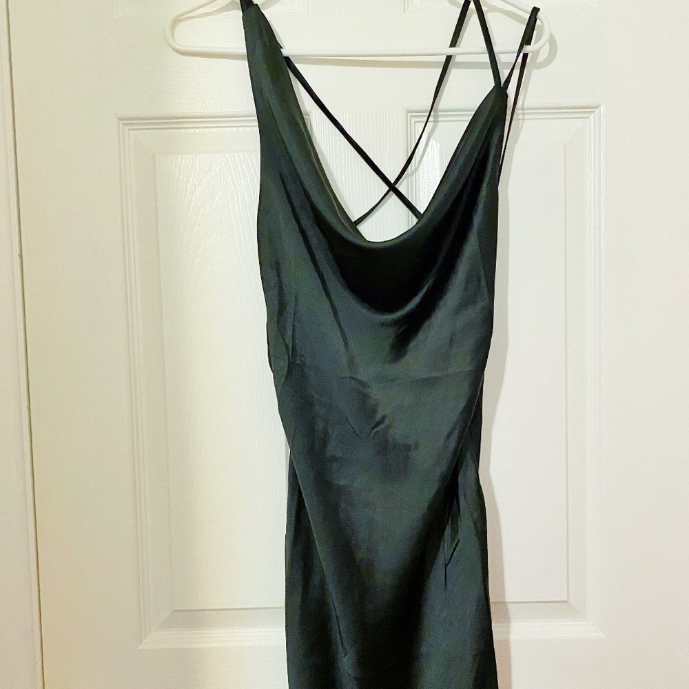 Princess Polly  Size L Satin Black dress
